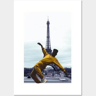 The eiffel tower and dancing Posters and Art